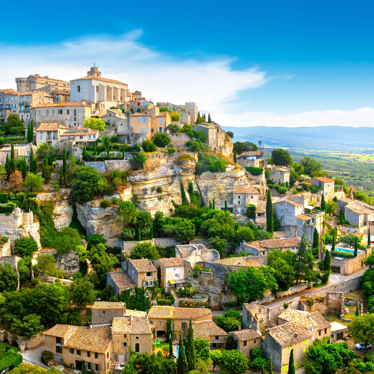 Village de Gordes vu en hauteur